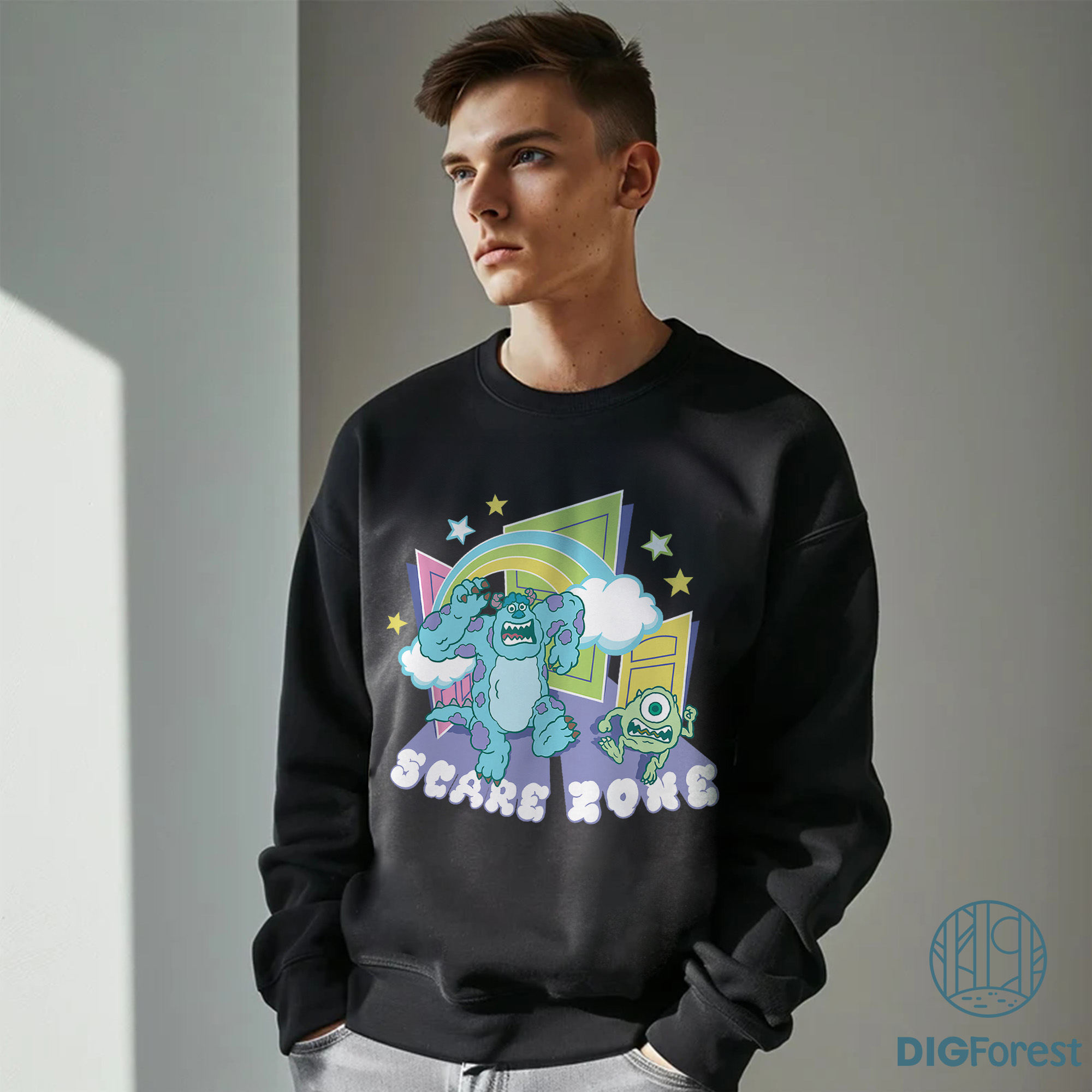 Disney Monsters Inc Scare Zone Shirt - We Scare Because We Care, Monsters University Outfit, Mike and Sulley Halloween Disney Monsters Inc Scare Zone Shirt - We Scare Because We Care, Monsters University Outfit, Mike and Sulley Halloween