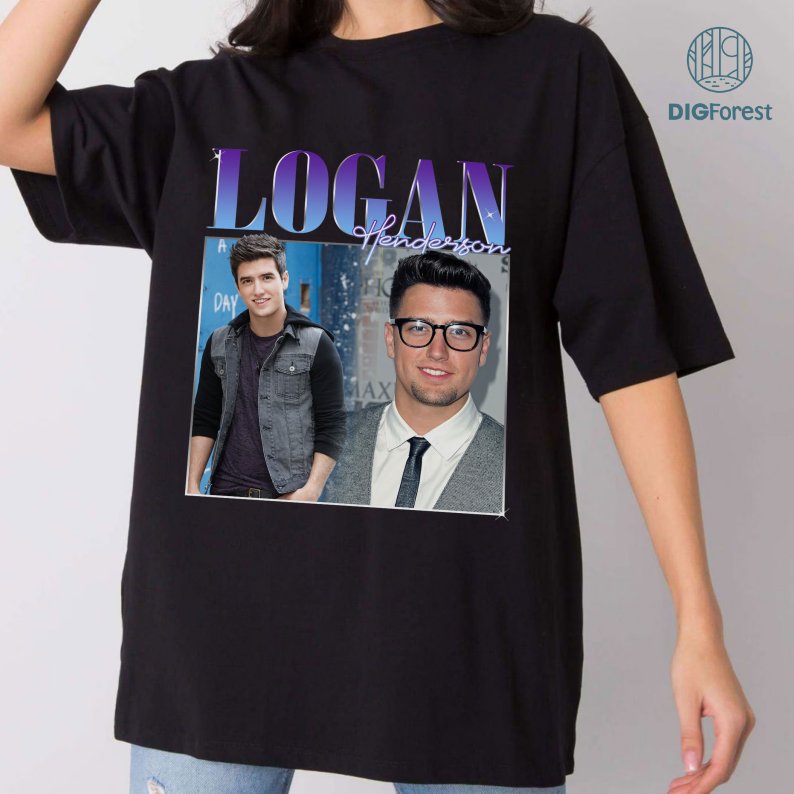 Logan Henderson Shirt | Vintage Logan Henderson png| Logan Henderson Homage Shirt | Big Time Rush Shirt