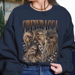 Chewbacca Vintage Graphic Png, Starwars Homage TV Shirt, Chewbacca Bootleg Rap Png, Graphic Tees For Women Trendy,Instant Download