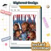 Chucky Vintage Graphic PNG – Child's Play Homage TV, Bootleg Rap Halloween Shirt, Sublimation Design