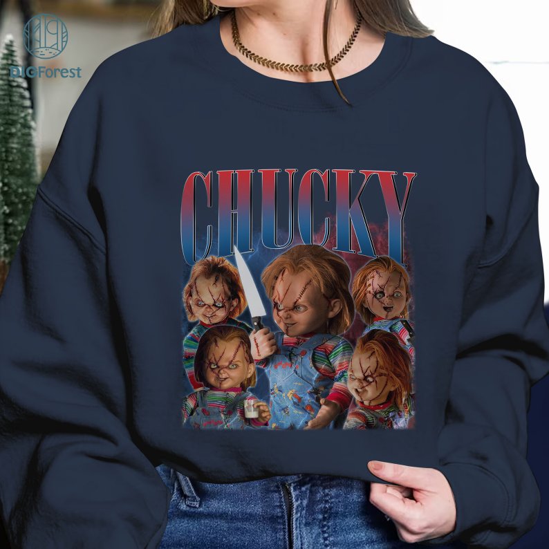 Chucky Vintage Graphic PNG File, Child's Play Homage TV Shirt, Chucky Halloween Bootleg Rap Shirt, Sublimation Designs