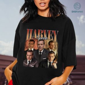 Harvey Specter Vintage Graphic PNG File, Suits Homage TV Shirt, Harvey Specter Bootleg Rap Shirt, Sublimation Designs
