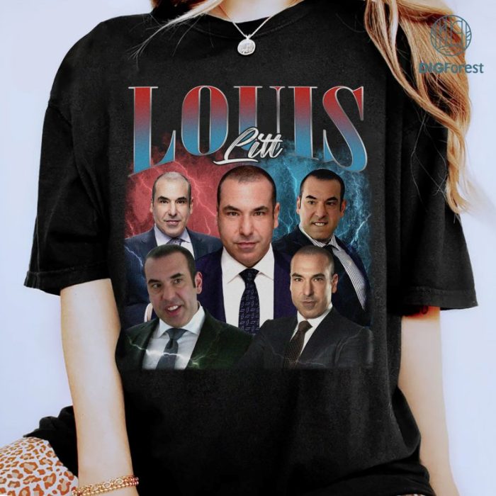 Louis Litt Vintage Graphic PNG File, Suits Homage TV Shirt, Louis Litt Bootleg Rap Shirt, Sublimation Designs