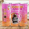Hannibal Lecter Dunkin Junkie Png Tumbler Wrap | Hannibal Lecter Horror Movie 20Oz Skinny Tumbler Png | Straight & Tapered Tumbler Design