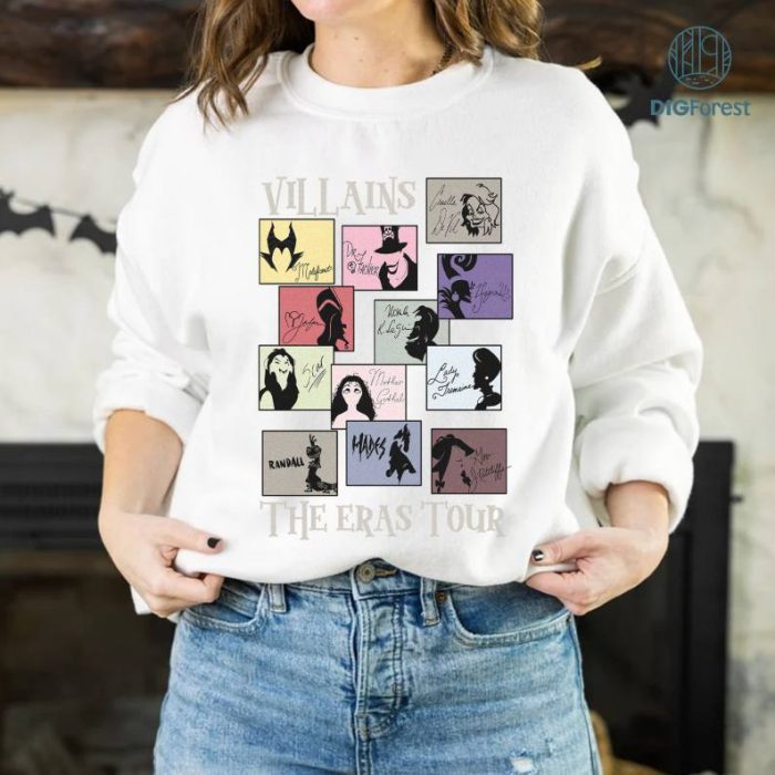 Disney Vintage Villains Eras Tour Png | Villians Shirt | Bad Witches Villains Design | Villain Family Shirt | Family Vacation Instant Download