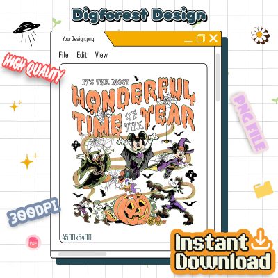 Disney It’s The Most Wonderful Time Halloween PNG – Mickey's Not So Scary PNG, Spooky Season PNG