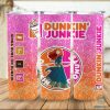 Disney Merida Princess Dunkin Junkie Png Tumbler Wrap | Dunkin Junkie 20Oz Skinny Tumbler Design | Princess Merida Brave Png | Sublimation Design