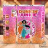 Disney Jasmine Princess Dunkin Junkie Png Tumbler Wrap | Aladdin Dunkin Junkie 20Oz Skinny Tumbler Wrap | Straight & Tapered Tumbler Sublimation