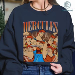 Disney Hercules Vintage Graphic Png, Disneyland Hercules Homage TV Shirt, Hercules Bootleg Rap Png, Graphic Tees For Women Trendy