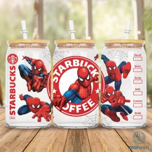 Spider-Man Across the Spider-Verse | 16oz Can Glass | Libbey Can Glass Spider Man 2023 | Miles Morales | Black Spider-Man Png | Spider-Punk
