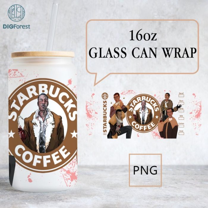 Candyman Coffee 16 oz Glass Wrap Png | Candyman Sublimation Design | Candyman Tumbler Wrap | Instant Digital Download | Candyman Halloween