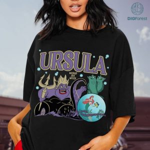 Disney Ursula The Little Mermaid PNG, Ursula Villains Shirt, Ursula Sea Witch Shirt, Ursula Poor Unfortunate Shirt, Halloween Sublimation Designs