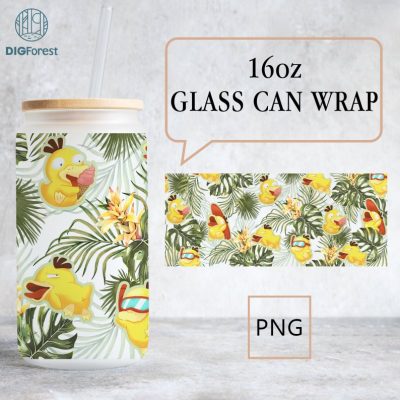Psyduck 16Oz Glass Can Wrap Png | Psyduck Golduck 16 Oz Libbey Glass Can Wrap Png | Gift For Women | Family Trip Glass Wrap Can Glass Wrap Psyduck 16Oz Glass Can Wrap Png | Psyduck Golduck 16 Oz Libbey Glass Can Wrap Png | Gift For Women | Family Trip Glass Wrap Can Glass Wrap
