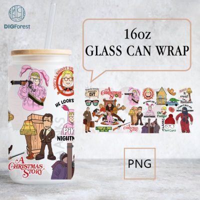 Oh Fudge Christmas Story 16 Oz Libbey Glass Can Sublimation Design | Instant Download | A Christmas Story Christmas Story Family Party 2023 Oh Fudge Christmas Story 16 Oz Libbey Glass Can Sublimation Design | Instant Download | A Christmas Story Christmas Story Family Party 2023