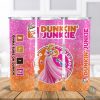 Disney Sleeping Beauty Princess Dunkin Junkie Png Tumbler Wrap | Dunkin Junkie Princess 20Oz Skinny Tumbler Design | Aurora Princess Sublimation