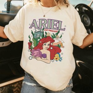 Disney Ariel Little Mermaid PNG, Ariel Princess Shirt, Princess Shirts, Gifts for Her, DisneyPrincess Shirts, WDW Family Shirts, Sublimation Design