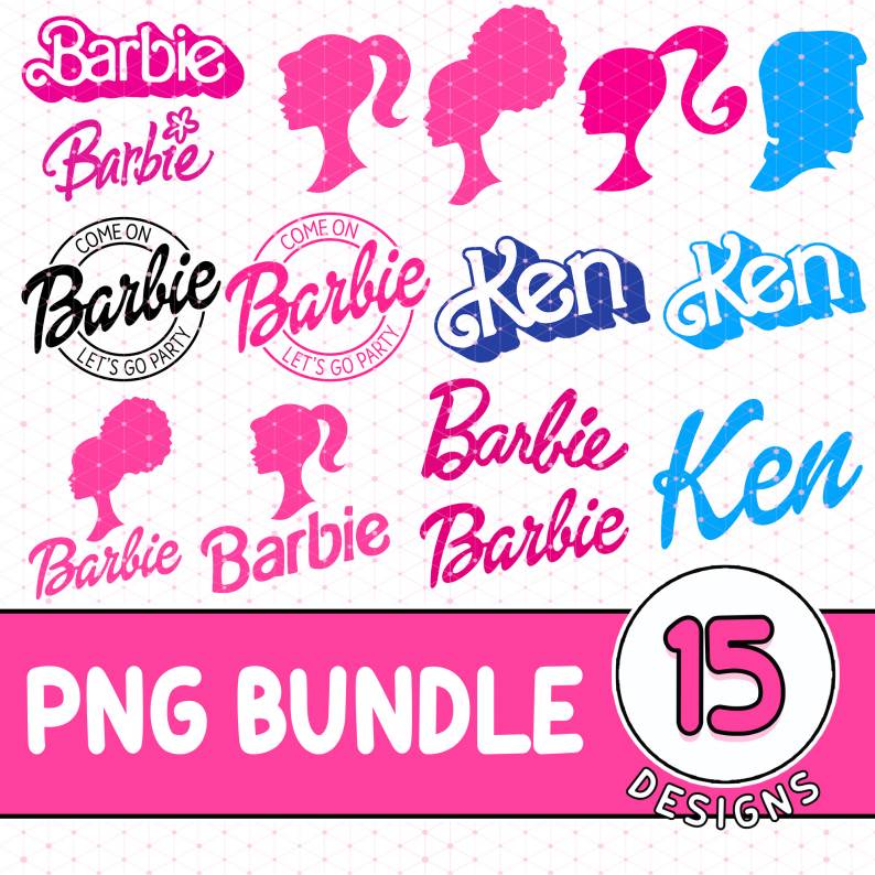 Just Do It Barbie PNG File | Just Do It Ken | Barbie Movie PNG | Vintage Barbie Doll PNG | Come On Let's Go Party Barbie Png