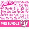 Barbie The Movie | Instant Download | Pink Doll PNG | Barbie Best Day Ever Png | Name Sticker | Princess Silhouette | Barbie Doll PNG