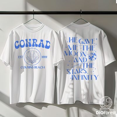 He Gave Me The Moon and The Stars Infinity Shirt – Belly and Conrad Quote Tee, TSITP The Summer I Turned Pretty Shirt