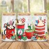 Disney Inside Out Christmas Coffee Drink Glass Can 16oz | Winter Coffee Cup | Iced Coffee Christmas Can | Custom Coffee Glass Can Christmas Coffee