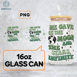 The Moon And The Stars Infinity Libbey Can Wrap Png, The Moon And The Stars Infinity, Belly And Conrad, 16oz Libbey Glass Can Wrap