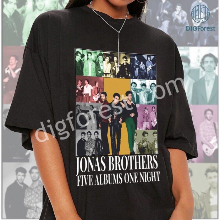 Five Albums One Night Tour Jonas Brothers PNG | Jonas Brothers 2023 Tour | Jonas Brothers PNG | Five Albums One Night | Sublimation Design