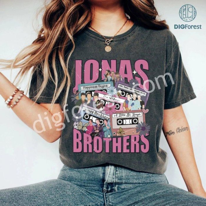 Jonas Brothers Png Sublimation Design | Raised On Jonas Brothers Clipart | Jonas Brothers Tour 2023 Png | Jonas Brothers World Tour Png