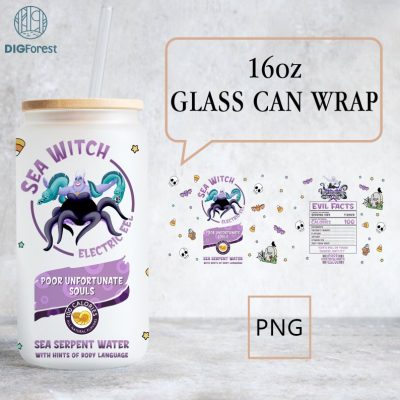 Disney Ursula Villains 16oz Glass Can Wrap Png, Villains 16 oz Libbey Glass Can Sublimation Png, Little Mermaid Coffee Cup Png Sublimation Design Disney Ursula Villains 16oz Glass Can Wrap Png, Villains 16 oz Libbey Glass Can Sublimation Png, Little Mermaid Coffee Cup Png Sublimation Design