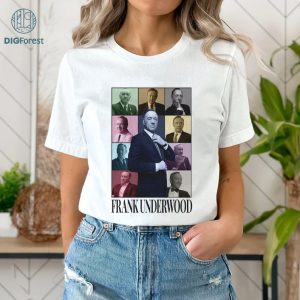 Frank Underwood Eras Style PNG, House of Cards Sweatshirt, Frank Underwood Vintage T-Shirt, Graphic Tees, Sublimation Designs