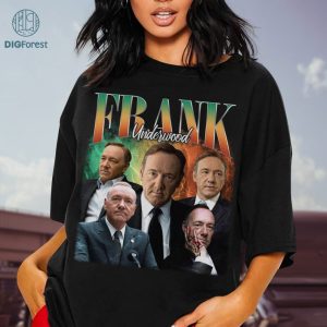Frank Underwood Vintage Graphic PNG, House of Cards Homage TV Shirt, Frank Underwood Bootleg Rap Shirt, Graphic Tees, Sublimation Designs