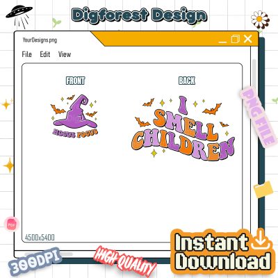 Hocus Pocus I Smell Children PNG – A Bunch of Hocus Pocus PNG, Sanderson Sisters PNG, Halloween Witches PNG