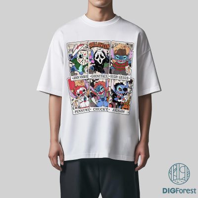 Disney Stitch Horror Halloween Tarot PNG – Stitch Horror Characters PNG, Disneyland Halloween PNG, Stitch Halloween PNG