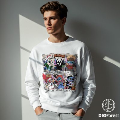 Disney Stitch Horror Halloween Tarot PNG – Stitch Horror Characters PNG, Disneyland Halloween PNG, Stitch Halloween PNG