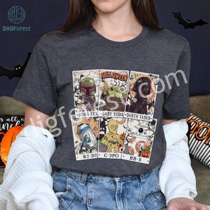 Starwars Halloween Tarot Shirt | Starwars Characters Png | Halloween Sublimation Shirt | Disneyland Halloween Png Starwars Friends Halloween Png