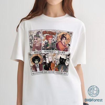 Hocus Pocus Tarot Card Halloween PNG – Sanderson Sisters PNG, Horror Movie PNG, Spooky Season PNG