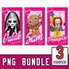 Set 3 Horror Dolls PNG Set - Horror Characters Shirt- Horror Characters Bundle - Baby doll PNG - Valak Sam PennyWise