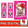New Halloween 2023 Horror Dolls PNG Set - Horror Characters Shirt- Horror Characters Bundle - Pink doll PNG - Horror Characters Sublimation
