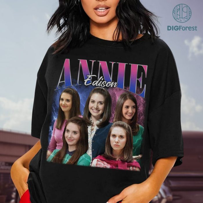 Annie Edison Vintage Graphic Png, Community Movie Homage TV Shirt, Annie Edison Bootleg Rap Png, Graphic Tees For Women Trendy, Instant Download