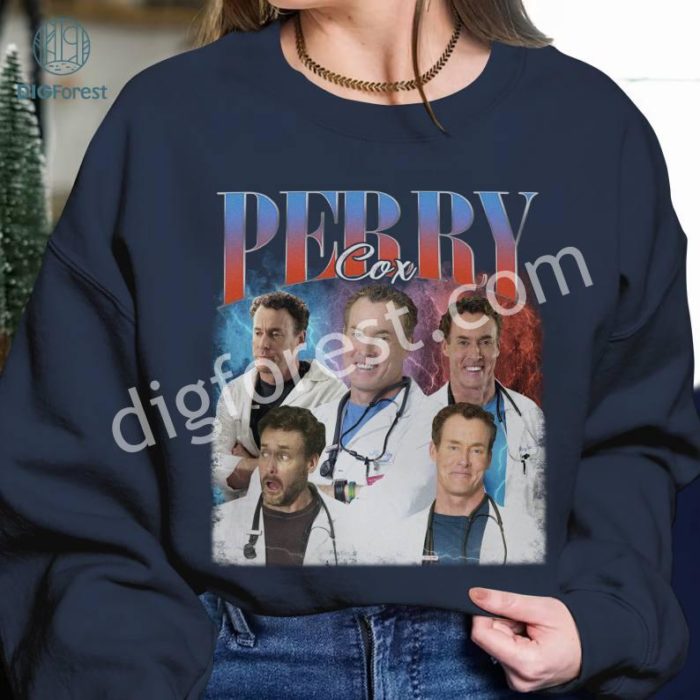 Perry Cox Vintage Graphic PNG, Scrubs Movie Homage TV Shirt, Perry Cox Bootleg Rap, Graphic Tees For Women Trendy, Sublimation Designs