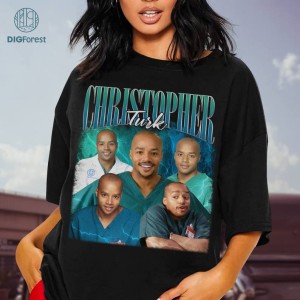 Christopher Turk Vintage Graphic PNG,Scrubs Movie Homage TV Shirt,Christopher Turk Bootleg Rap,Graphic Tees Women Trendy,Sublimation Designs