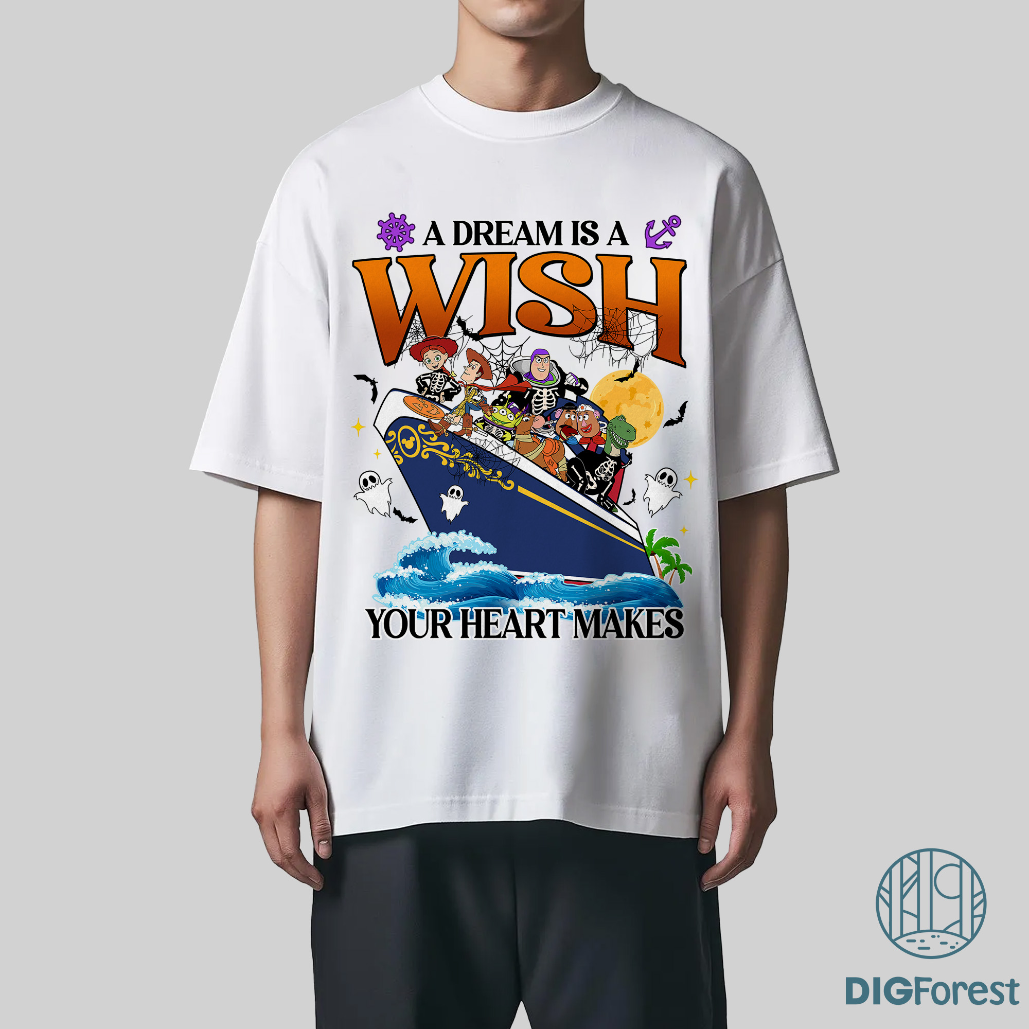 Disney Halloween On The High Seas Shirt – Toy Story Cruise Tee, A Dream Is a Wish Your Heart Makes Shirt, Family Halloween Cruise Outfit Disney Halloween On The High Seas Shirt – Toy Story Cruise Tee, A Dream Is a Wish Your Heart Makes Shirt, Family Halloween Cruise Outfit