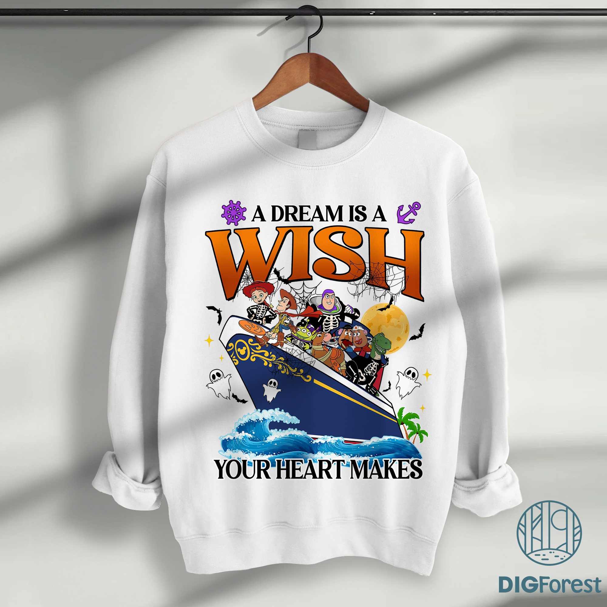 Disney Halloween On The High Seas Shirt – Toy Story Cruise Tee, A Dream Is a Wish Your Heart Makes Shirt, Family Halloween Cruise Outfit Disney Halloween On The High Seas Shirt – Toy Story Cruise Tee, A Dream Is a Wish Your Heart Makes Shirt, Family Halloween Cruise Outfit