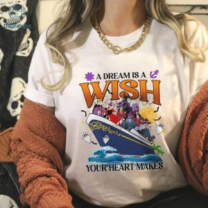 Disney Halloween On The High Seas Villains Cruise Png, A Dream Is A Wish Your Heart Makes Shirt, Family Cruise Halloween Png, Villains Sublimation Design