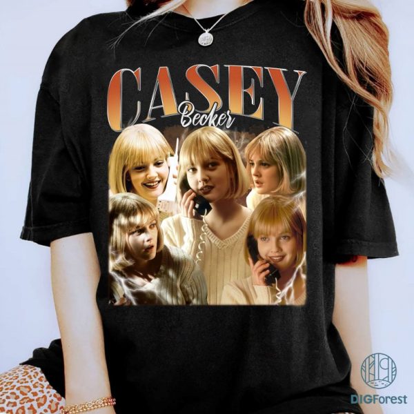 Casey Becker Png | Vintage Casey Becker Shirt | Casey Becker Homage | Scream Movie Shirt | Horror Halloween Design | Digital Download