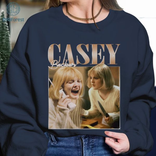 Vintage Casey Becker Png | Casey Becker Shirt | Casey Becker Homage Png | Scream Movie Design | Horror Halloween | Instant Download