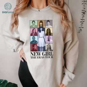New Girl Eras Tour Png, New Girl Eras Style Design, Jessica Day Vintage T Shirt, New Girl Movie Png, Graphic Tees For Women Trendy, Digital Download