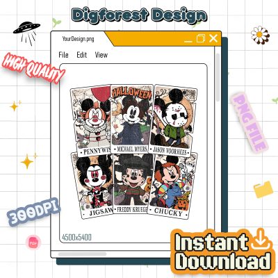Disney Mickey Mouse Halloween Horror Tarot PNG – Mickey Mouse Head PNG, Mickey & Friends Halloween PNG