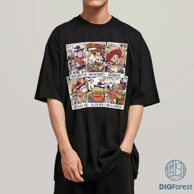 Disney Toy Story Tarot Card Halloween PNG – Woody Buzz Lightyear Jessie PNG, Disneyland Halloween Family PNG