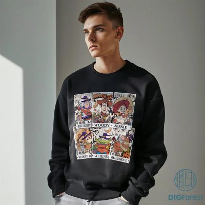 Disney Toy Story Tarot Card Halloween PNG – Woody Buzz Lightyear Jessie PNG, Disneyland Halloween Family PNG