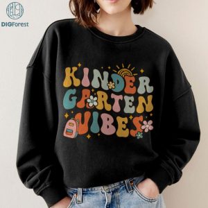 Kindergarten Shirt | First Grade PNG | Back To School Shirt | Kindergarten Squad PNG | School Vibes Shirt | Kindergarten Vibes Tee